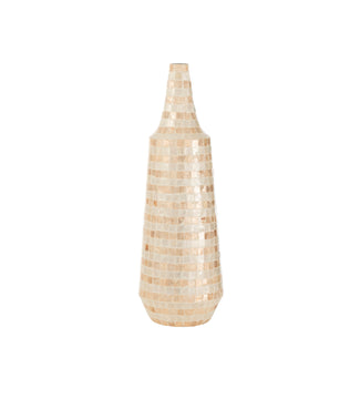 Vase Lang Muscheln/Bambus